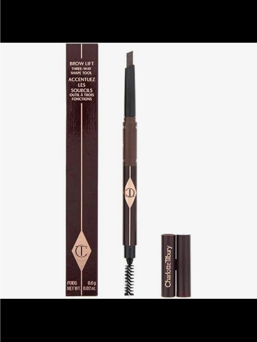 Charlotte Tilbury Brow Lift Pencil Natural Brown 0.04oz / 1.2g